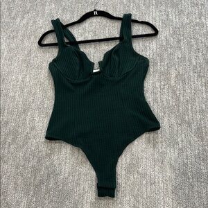ASTR The Label Dark Green Bodysuit